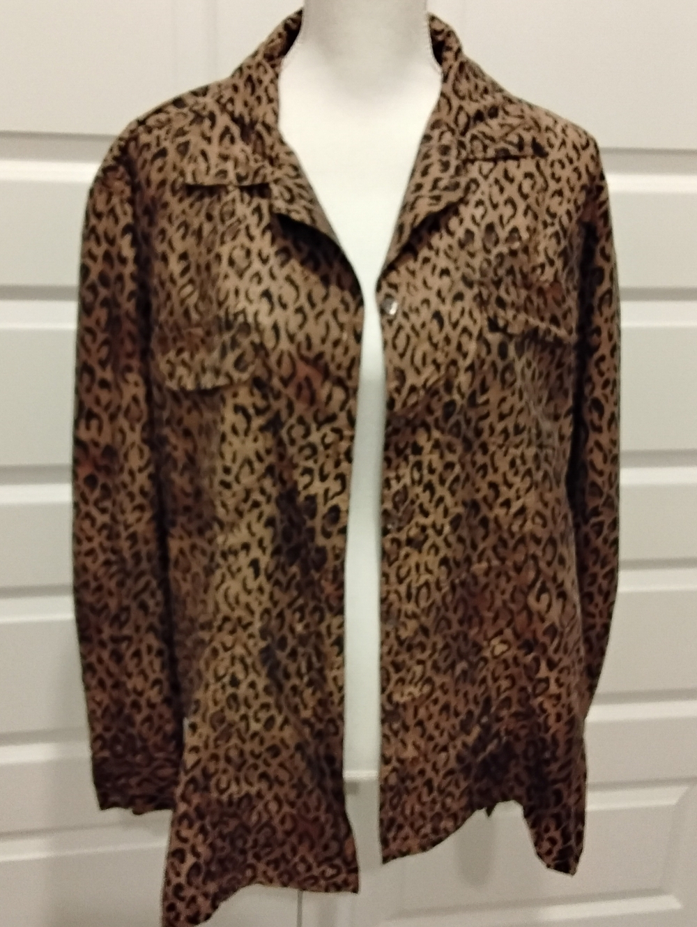 3 For $10 - Chico's Leopard-Pattern Button-Up in Top